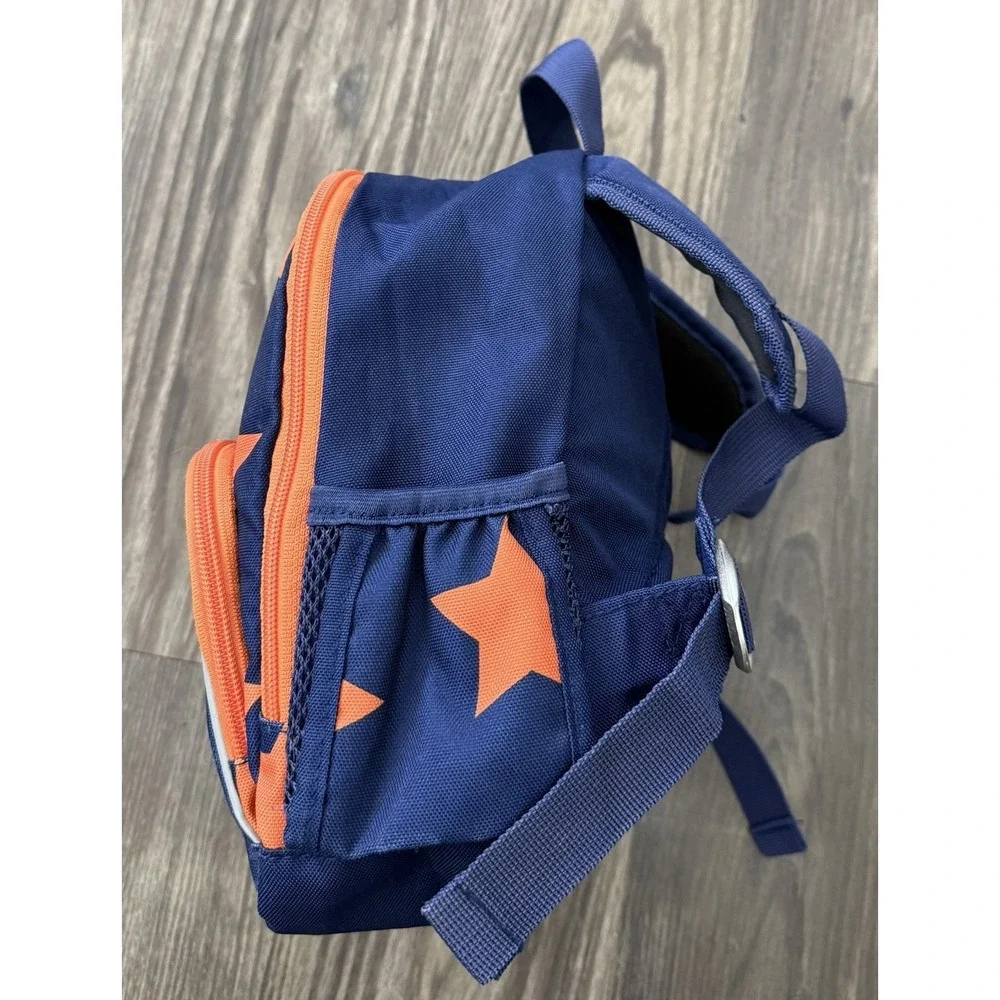 Pottery Barn Kids Orange Stars Navy Mini Pre-K Backpack Preschool School BTS